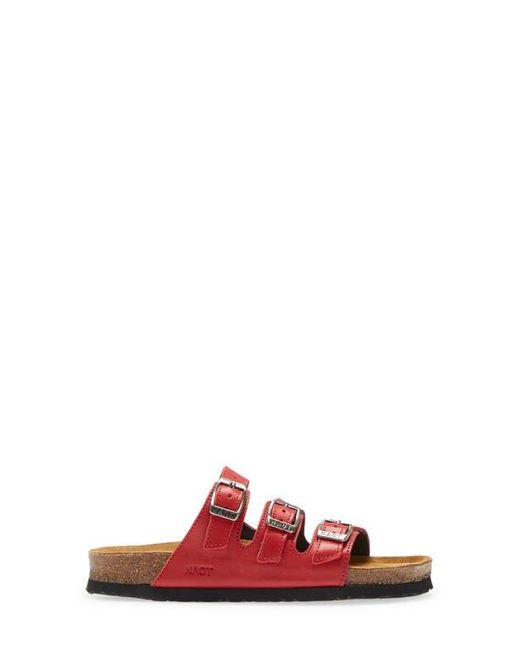 Naot Red Austin Water Repellent Slide Sandal