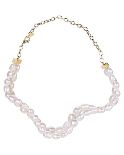 Cult Gaia Metallic Susa Mother Of Choker Necklace