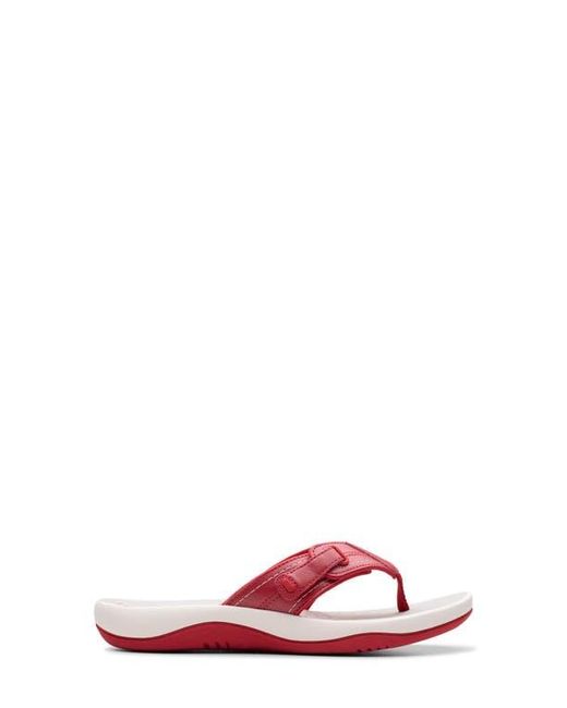 Clarks Pink Clarks Sunmaze Loop Thong Sandal