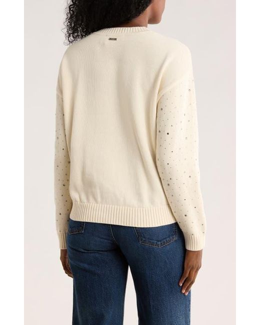 DKNY Blue Rhinestone Sweater