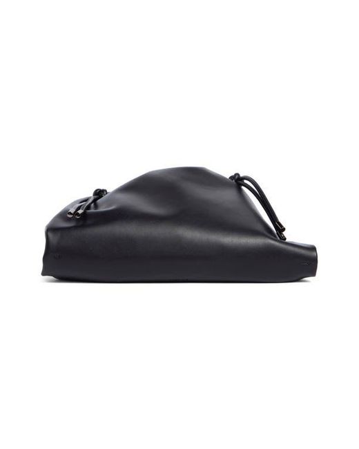 BCBGMAXAZRIA Black Corded Drawstring Bag