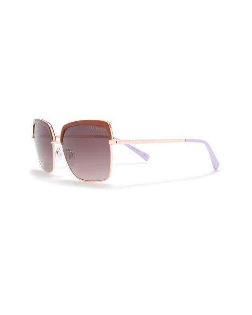 Ted Baker Purple 55Mm Square Sunglasses
