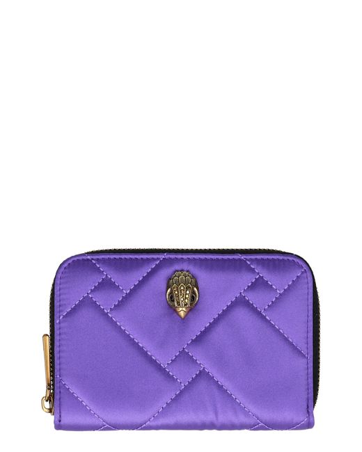 Kurt Geiger Purple Small Zip Around Wallet