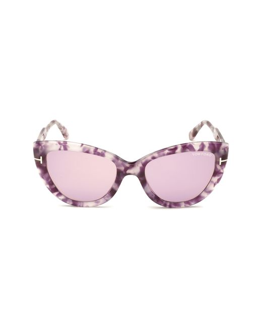 Tom Ford Pink 55mm Cat Eye Sunglasses for men