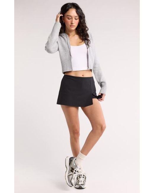 Abound Black Knit Miniskort