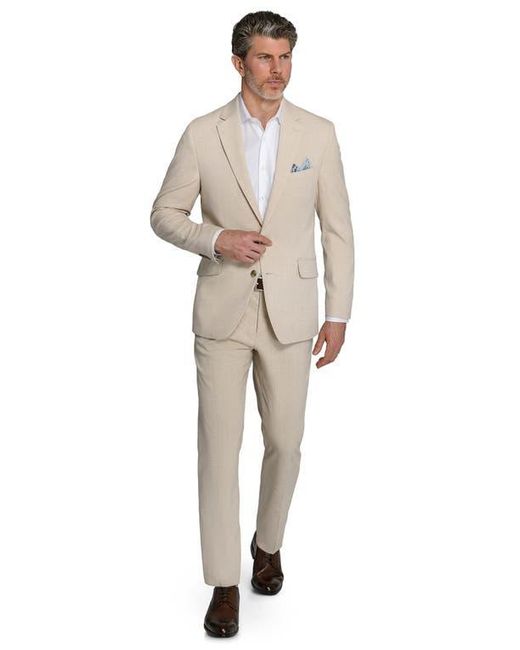 Con.struct Natural Plaid Two-Button Sport Coat for men