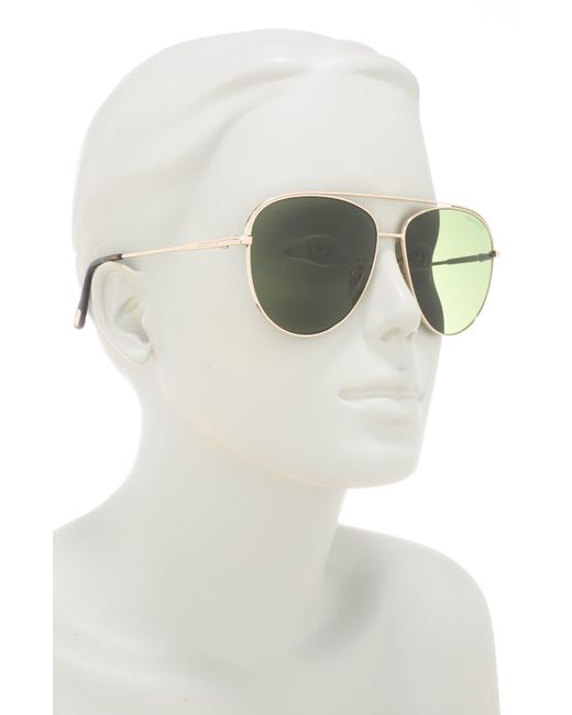 Tom Ford Green 62mm Navigator Sunglasses for men