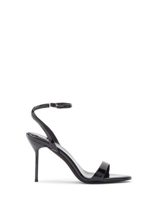 Jeffrey Campbell Black Blossmz Ankle Strap Satin Sandal