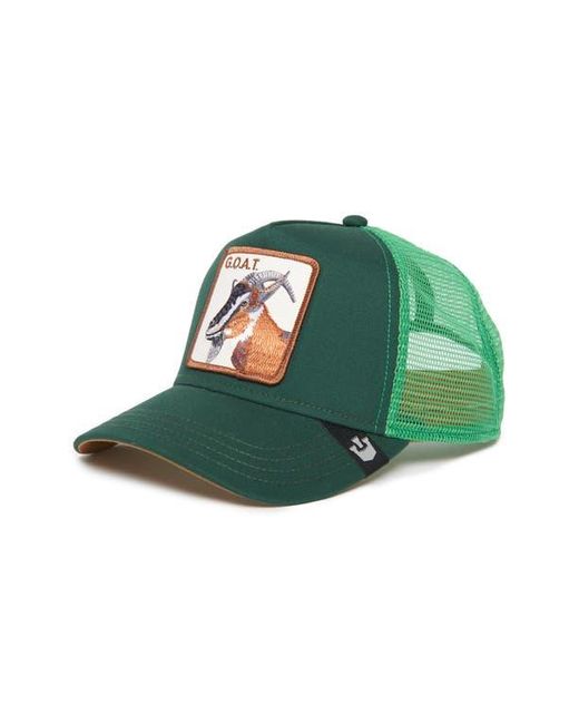 Goorin Bros Green G.O.A.T. Patch Trucker Hat for men