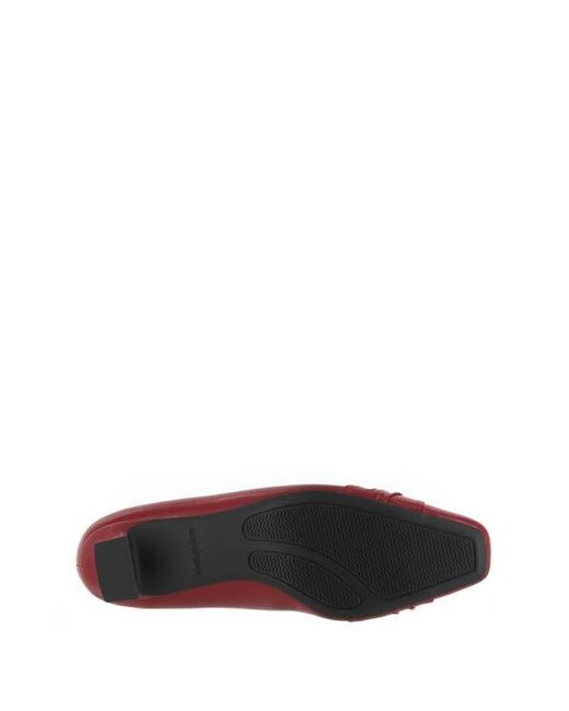 Easy Street Red Waive Square Toe Pump