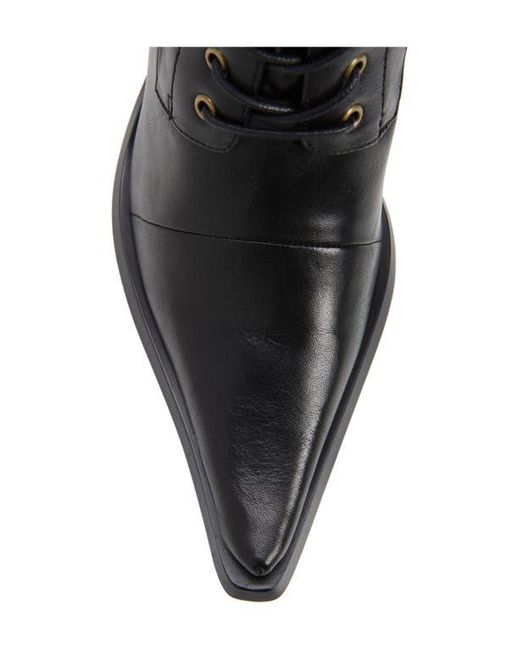 Jeffrey Campbell Black Lani Lace-Up Boot