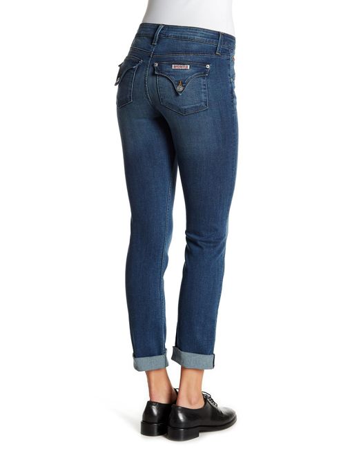 Hudson Jeans Bacara Straight Flood Cuff Jeans in Blue Lyst