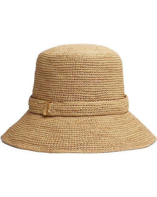 Rag & Bone Natural Lela Packable Straw Bucket Hat
