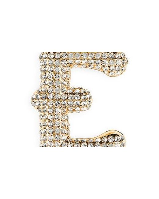 Leith Metallic Pavé Initial Bag Charm