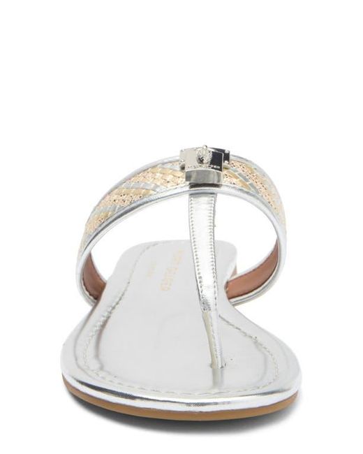Kurt Geiger White T-Bar Sandal