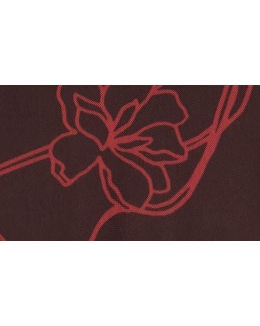 Sanctuary Red Mesh Mock Neck Top