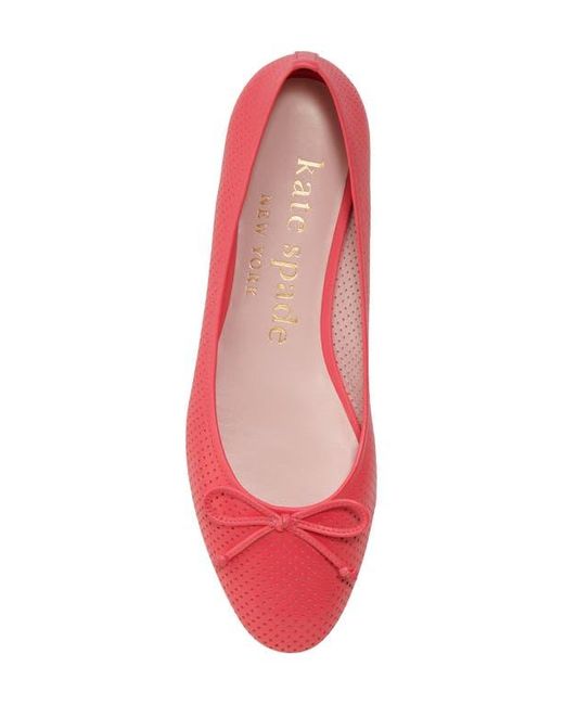 Kate Spade Red Veronica Ballet Flat
