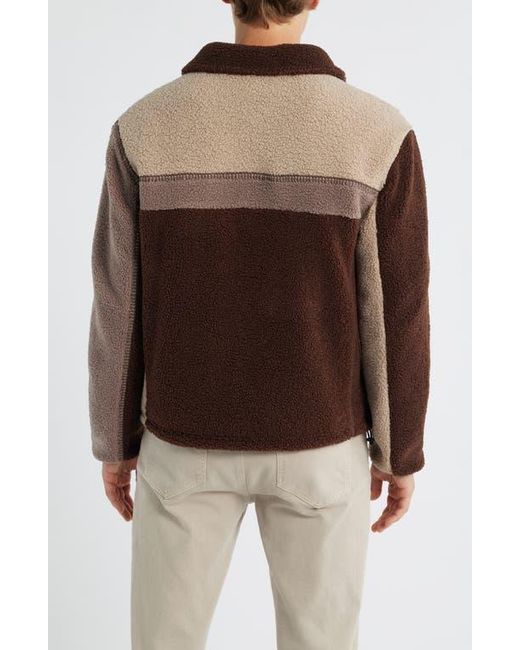 Ugg Brown Lachlan Uggfluff Shirt Jacket for men