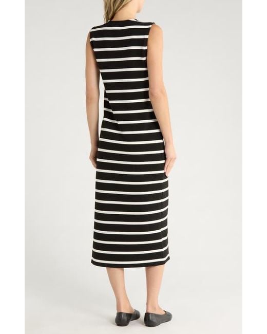 Rag & Bone Black Colette Stripe Maxi Dress