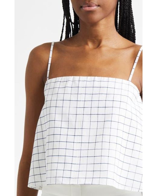 Vince White Windowpane Camisole
