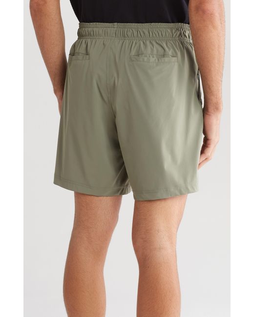 90 Degrees Green Warp Landon Shorts for men