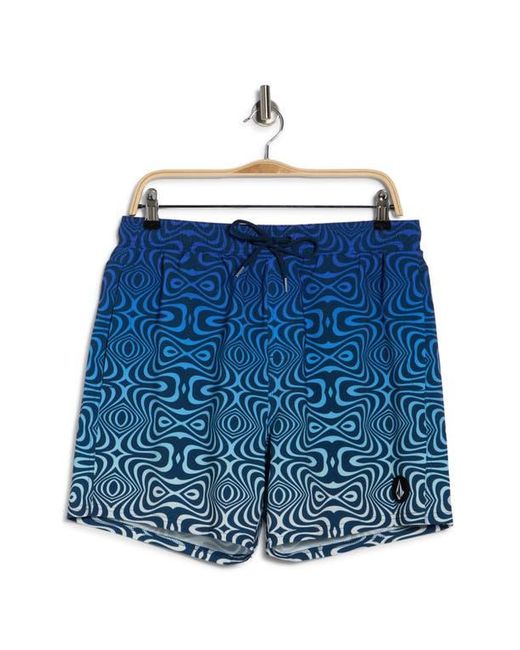 Volcom Blue Volmbre Swim Trunks for men