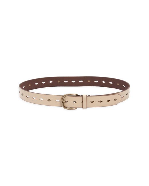 Frye Multicolor Diamond Perforated Leather Belt