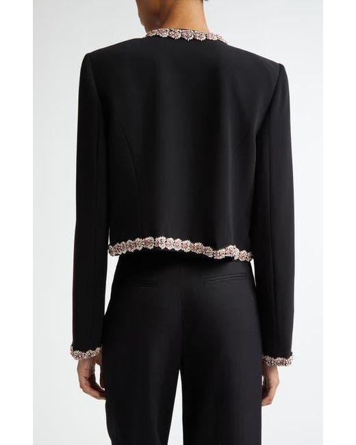 Cinq À Sept Black Penelope Crystal Embellished Jacket