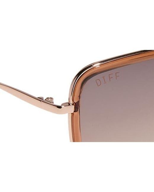 DIFF Brown Jesse Navigator Sunglasses