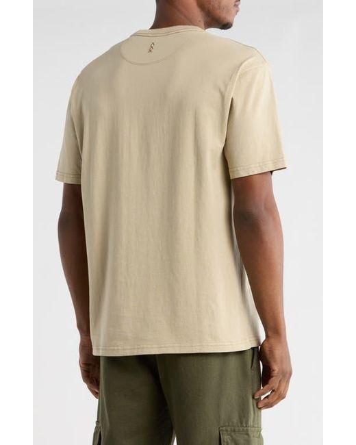 Scotch & Soda Natural Three Crosses Garment Dyed T-Shirt for men