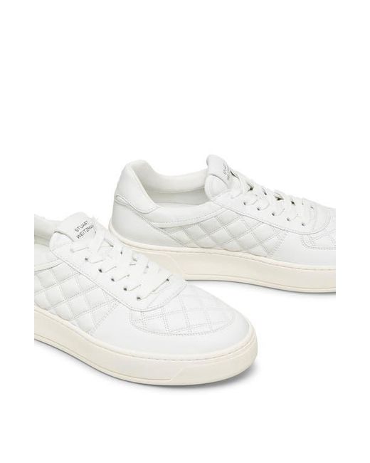 Stuart Weitzman White Courtside Sneaker