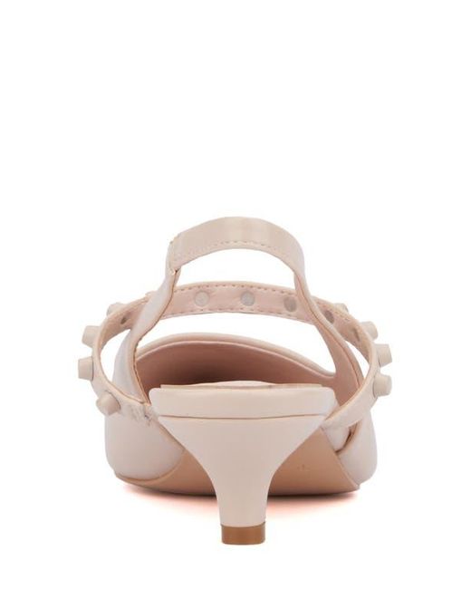 TORGEIS Pink Tamara Slingback Kitten Heel Pump
