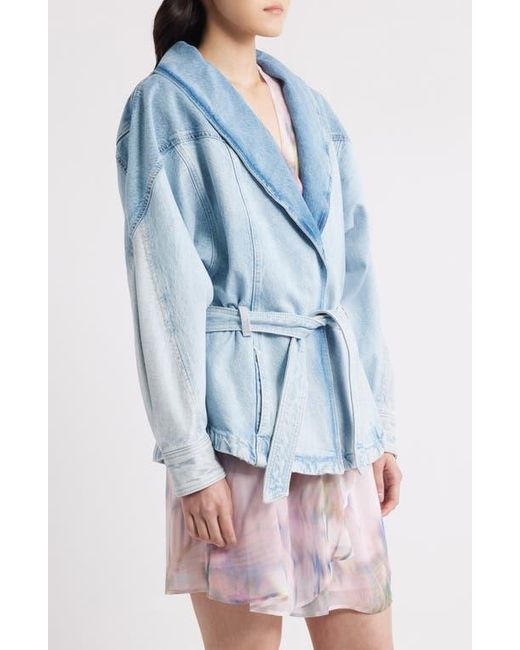 Boss Blue Paneled Denim Jacket