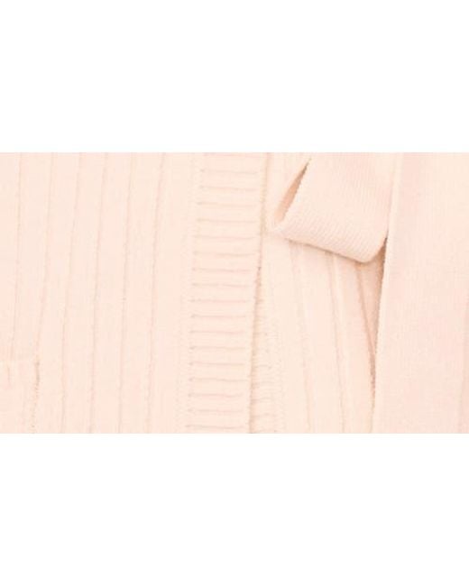 Vince Camuto Natural Shawl Collar Belted Cardigan