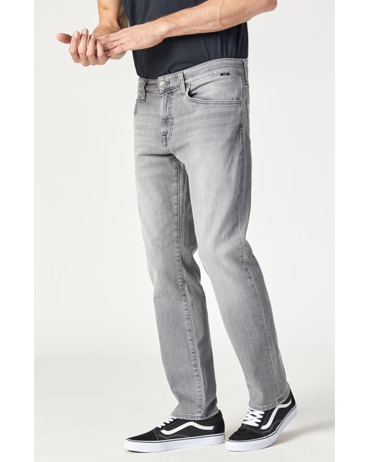 Mavi Gray Zach Mid Rise Straight Leg Jeans for men