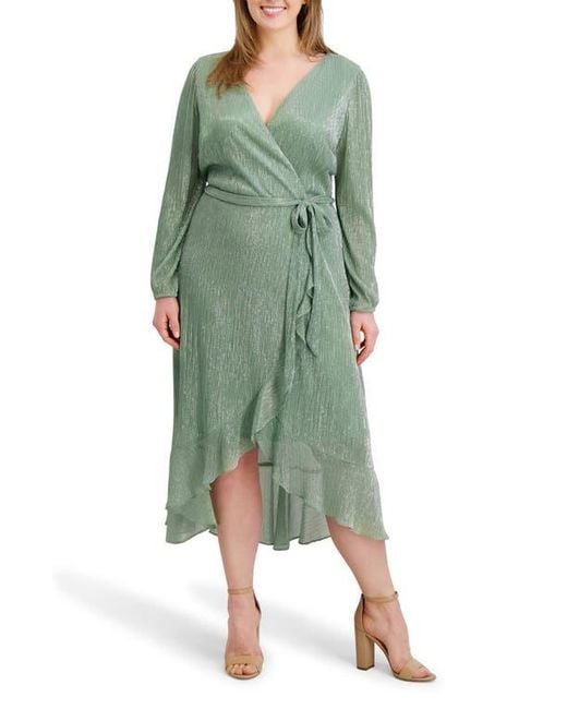 kensie dress green Kensie Women's Tropical Green Asymmetrical Midi Dress Size 4 Small