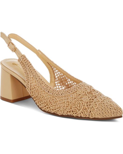Tolina Woven Design Slingback Sandals