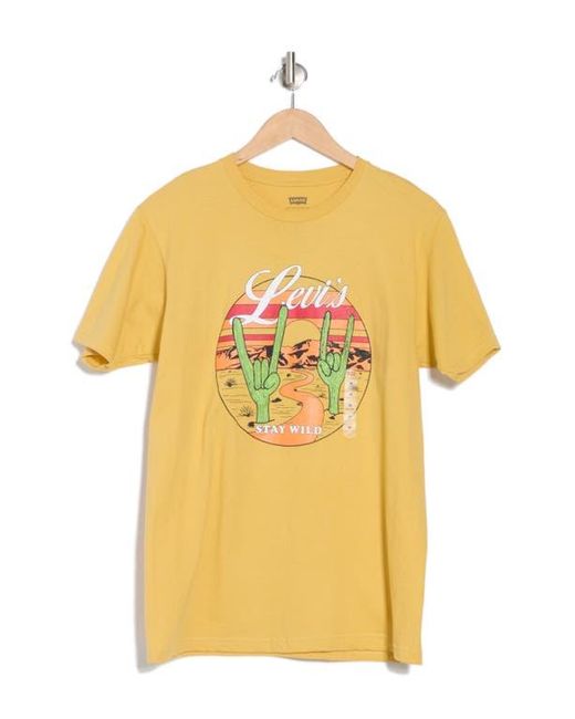 Levi's Yellow Desert Relaxed Fit Graphic T-Shirt for men