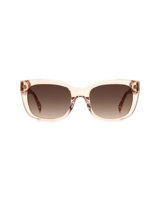 Kate Spade Brown Tammy 53Mm Rectangular Sunglasses