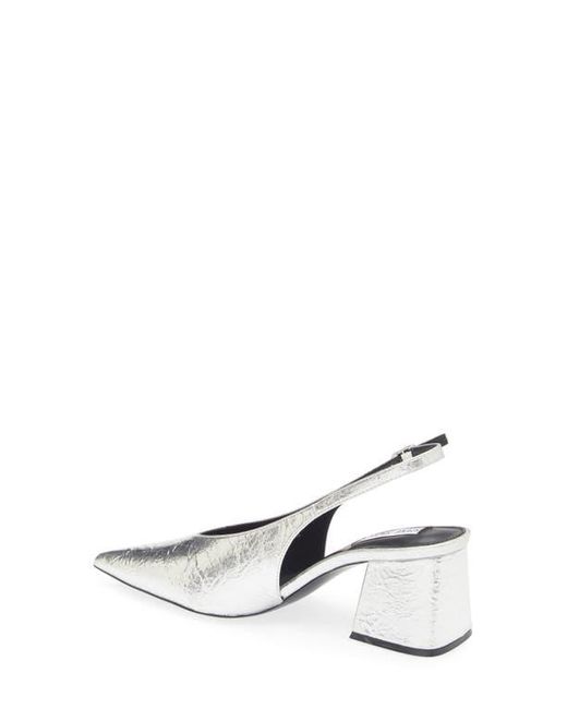 Steve Madden White Faryn Slingback Pump