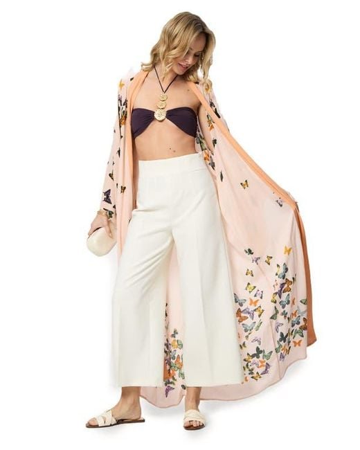 Saachi White Longline Duster