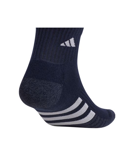 Adidas Blue Cushioned 3.0 3-pack Quarter Socks for men
