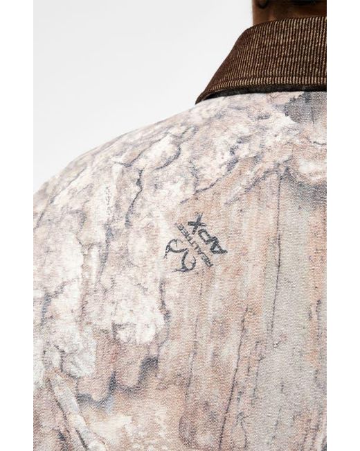 Represent Brown X Realtree Print Trucker Jacket for men