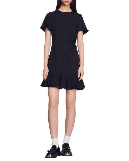 Sandro Tessa Fit & Flare Dress in Blue | Lyst