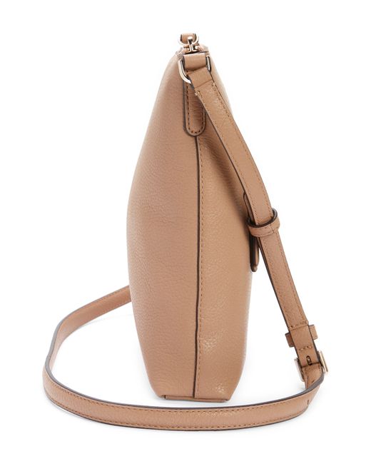 Kate Spade Brown Jackson Top Zip Leather Crossbody Bag