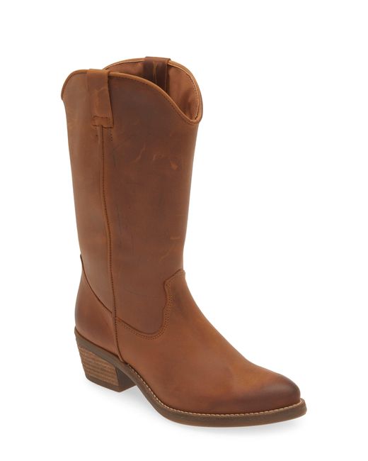 Steve Madden Brown Haylyn Pointed Toe Western Boot