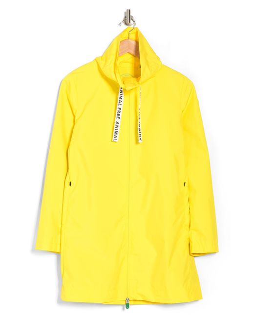 Save The Duck Yellow Prisha Recycled Polyester Raincoat