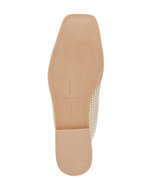 Dolce Vita White Brevyn Perforated Mule