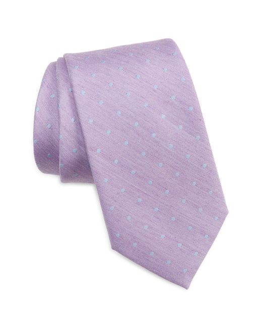 Tommy Hilfiger Purple Dot Tie for men