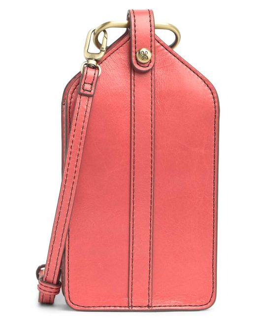 Hobo International Leather Dash Phone Crossbody Bag In Tea Rose At